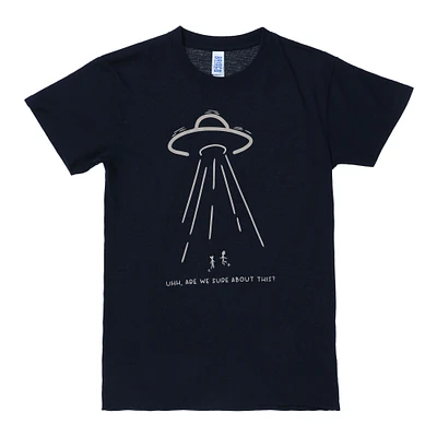 alien abduction graphic tee