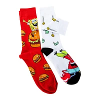 spongebob squarepants™ mens crew socks 2-pack