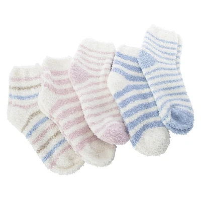 ladies cozy quarter socks 5-pack