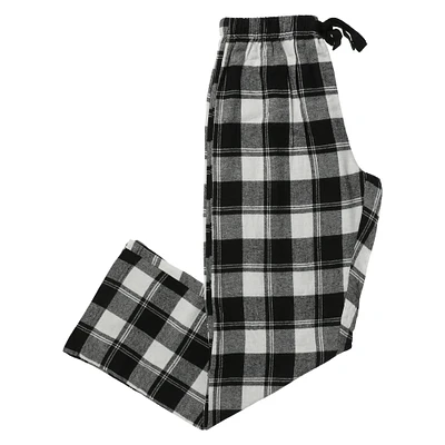 young mens red plaid flannel lounge pants