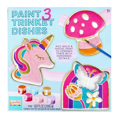 paint your own trinket dishes kit 3-count