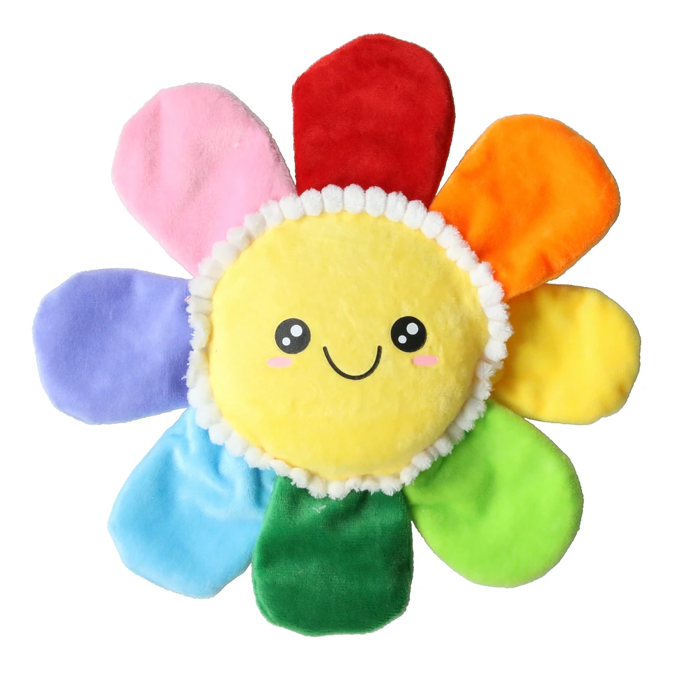 flower dog chew toy with squeaker