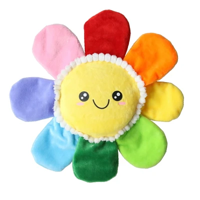 flower dog chew toy with squeaker