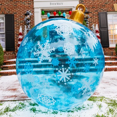 big inflatable christmas ornament 48in