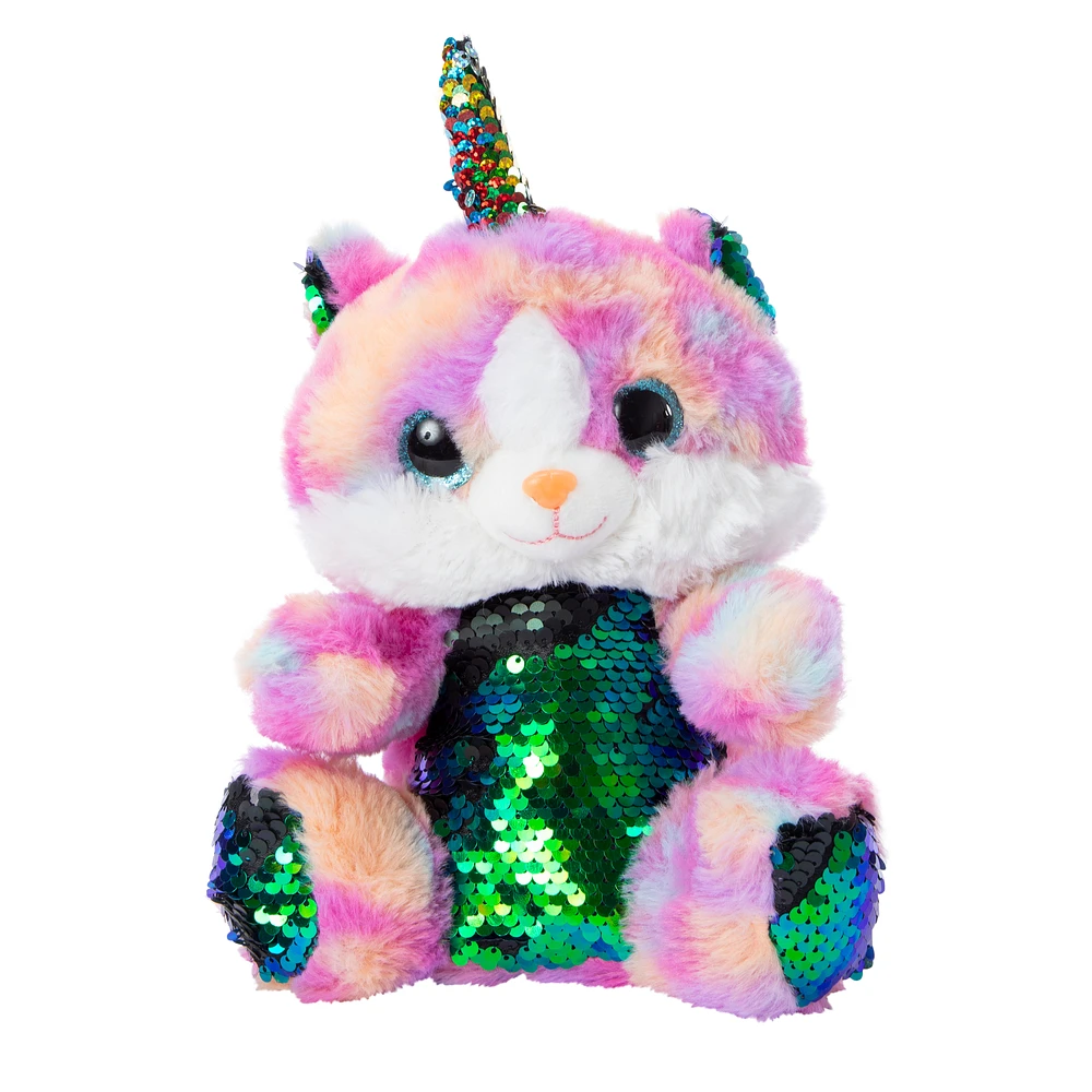 sequin animal plush