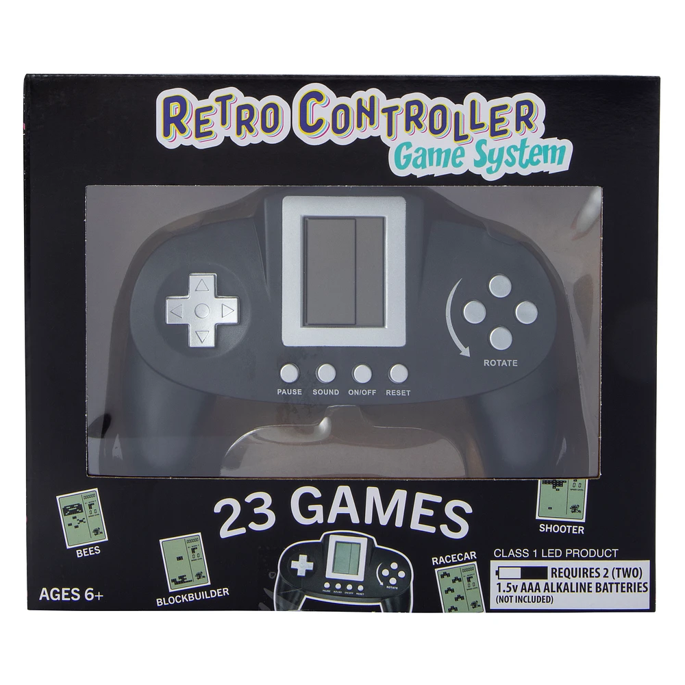 retro controller game system with 23 games