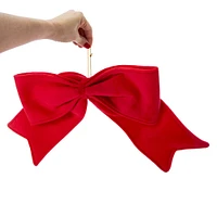 big red christmas bow 24in x 7in