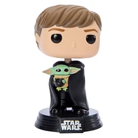 Funko Pop! Star Wars Luke Skywalker with Grogu bobble-head figure