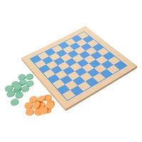 wooden checkers modern classic game