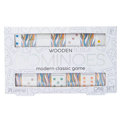 wooden dominoes modern classic game
