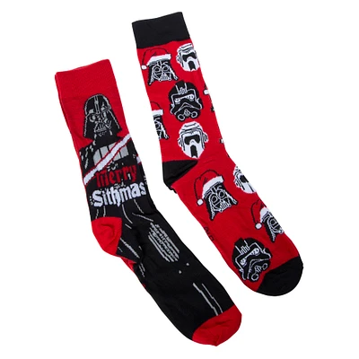 Star Wars mens holiday crew socks 2-pack