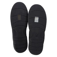 mens brown faux suede slippers