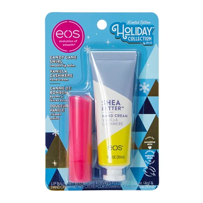 eos® limited edition holiday collection™ hand cream & lip balm 2-pack