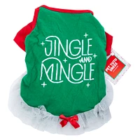 'jingle & mingle' holiday pet tutu dress