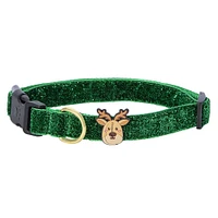 red christmas dog collar