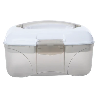 multi-purpose storage box with flip-top lid 9.3in x 6in