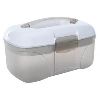 multi-purpose storage box with flip-top lid 9.3in x 6in