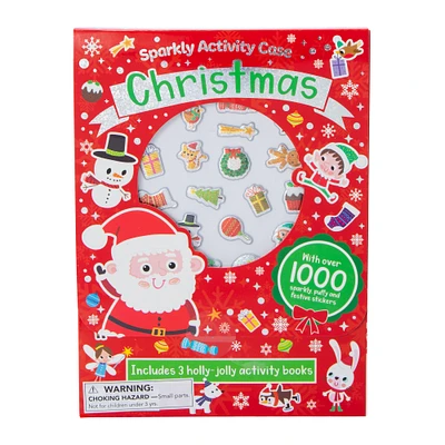 sparkly christmas activity case with over 1000 stickers