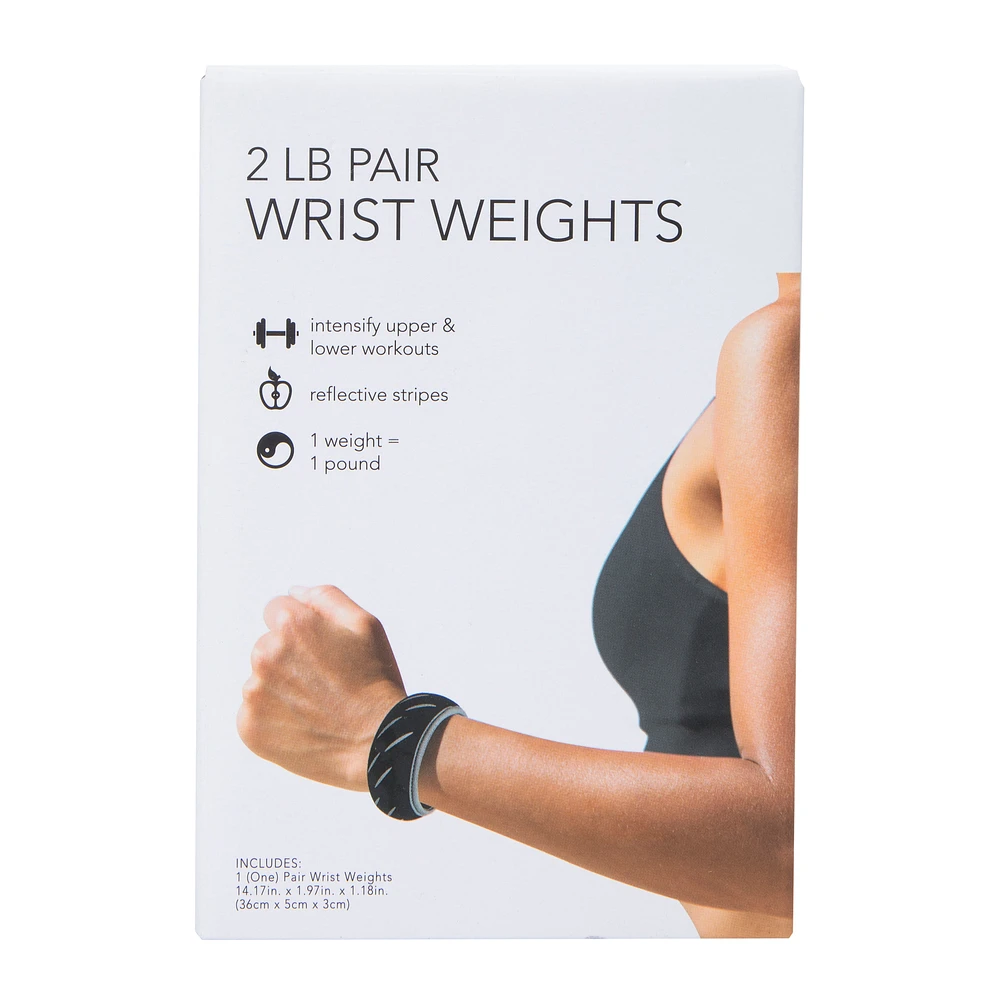 1lb wrist weights 2-pack