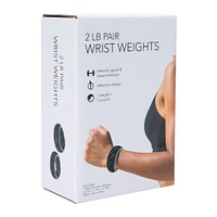 1lb wrist weights 2-pack