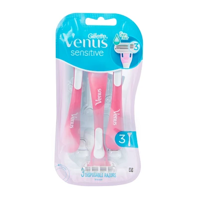 gillette® venus sensitive disposable razors 3-pack