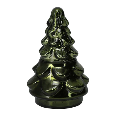 glass christmas tree scented candle