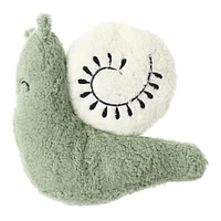 sherpa snail shaped pillow 14in