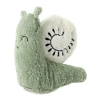 sherpa snail shaped pillow 14in