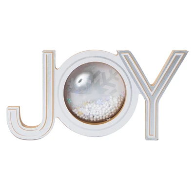 'joy' wood tabletop sign 9.1in x 4.5in