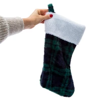 plaid christmas stocking