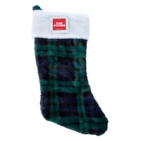 plaid christmas stocking