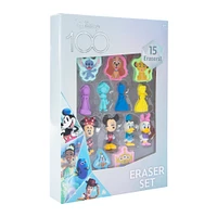 Disney 100 eraser set 15-count