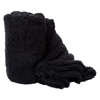 solid color sherpa blanket 50in x 60in