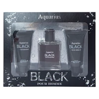 aquarius black pour homme 3-piece set