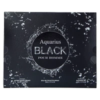 aquarius black pour homme 3-piece set