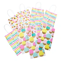 10-count small kraft gift bags 8.35in x 5.2in