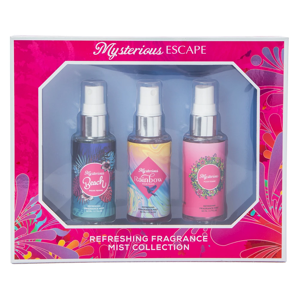 Mysterious Escape Refreshing Fragrance Mist Collection 3-Piece Set