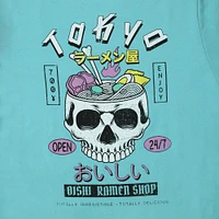 skull ramen graphic tee