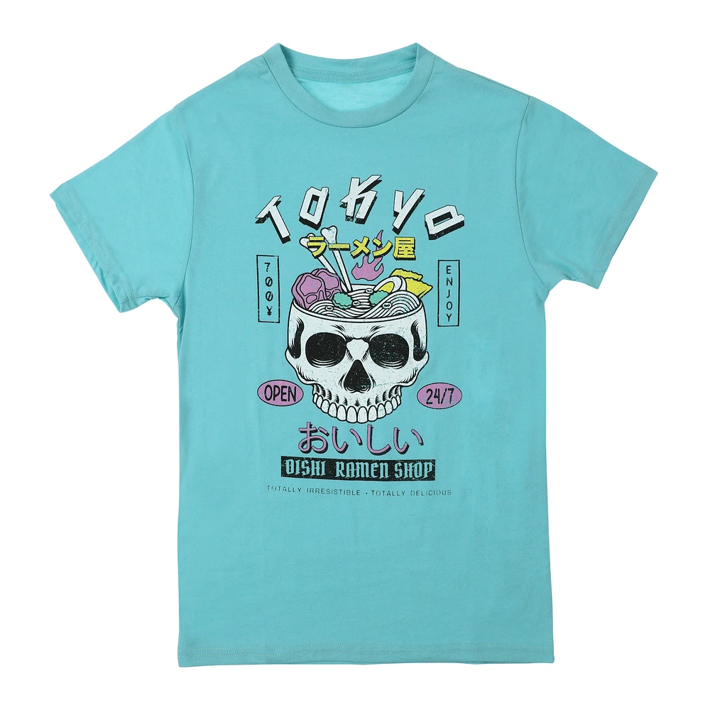 skull ramen graphic tee