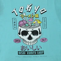 skull ramen graphic tee