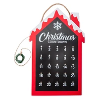 christmas countdown calendar sign 7.5in x 12in