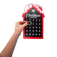 christmas countdown calendar sign 7.5in x 12in