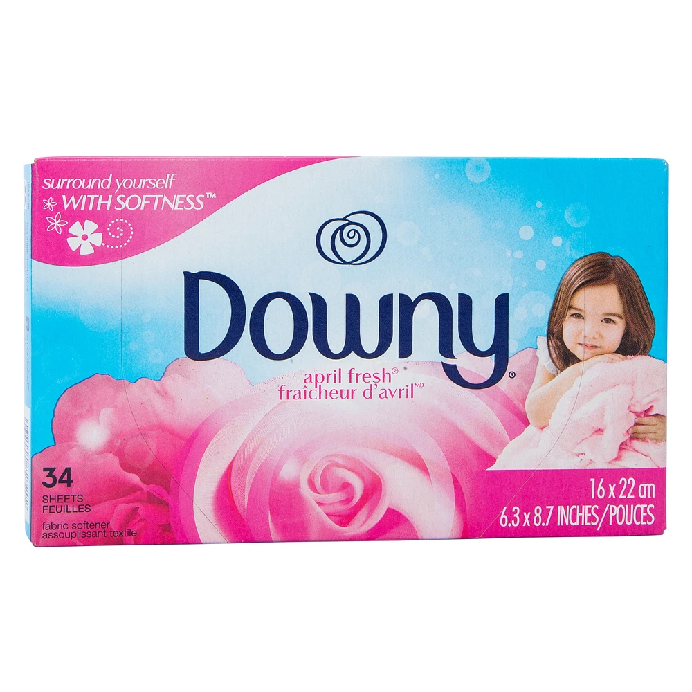 downy® april fresh® fabric softener dryer sheets 34-count