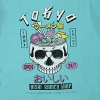 skull ramen graphic tee