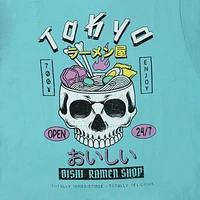 skull ramen graphic tee