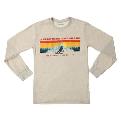 Telluride Colorado Skiing Long Sleeve Graphic Tee