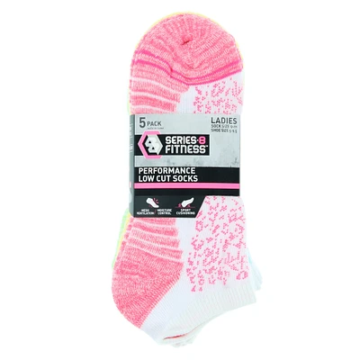 Series-8 Fitness™ Ladies Performance Low-Cut Socks 5-Pack