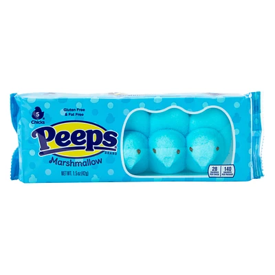 peeps® blue marshmallow chicks 5-count