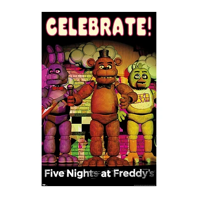 Five Nights at Freddy's™ Celebrate! Poster 24in x 34in