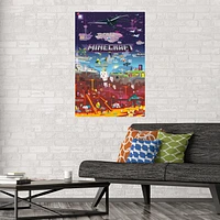 Minecraft™ World Poster 22.37in x 34in